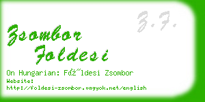 zsombor foldesi business card